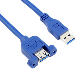 Inconntec USB 3.0 AM to AF Cable For Panel Mount