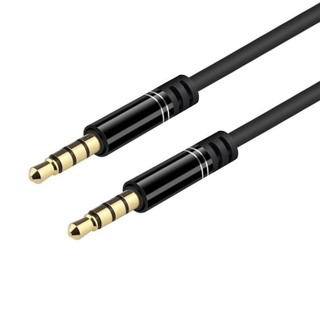 Inconntec 3.5 Stereo Plug (4 Poles) Cable TPE Black OD=3.0mm