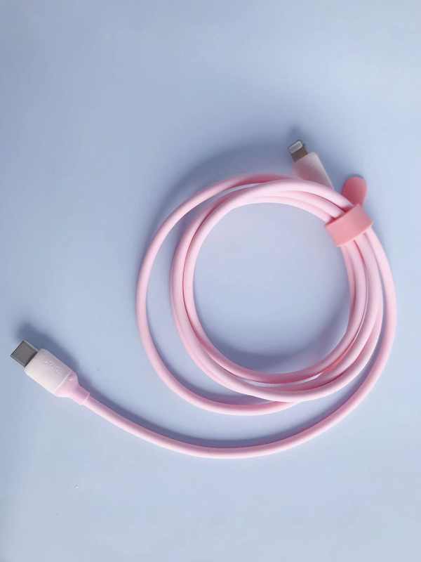 Skin friendly silicone fast charging cable