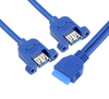 Inconntec USB 3.0 20P IDC to 3.0 AFx2pcs Y Cable For Panel Mount
