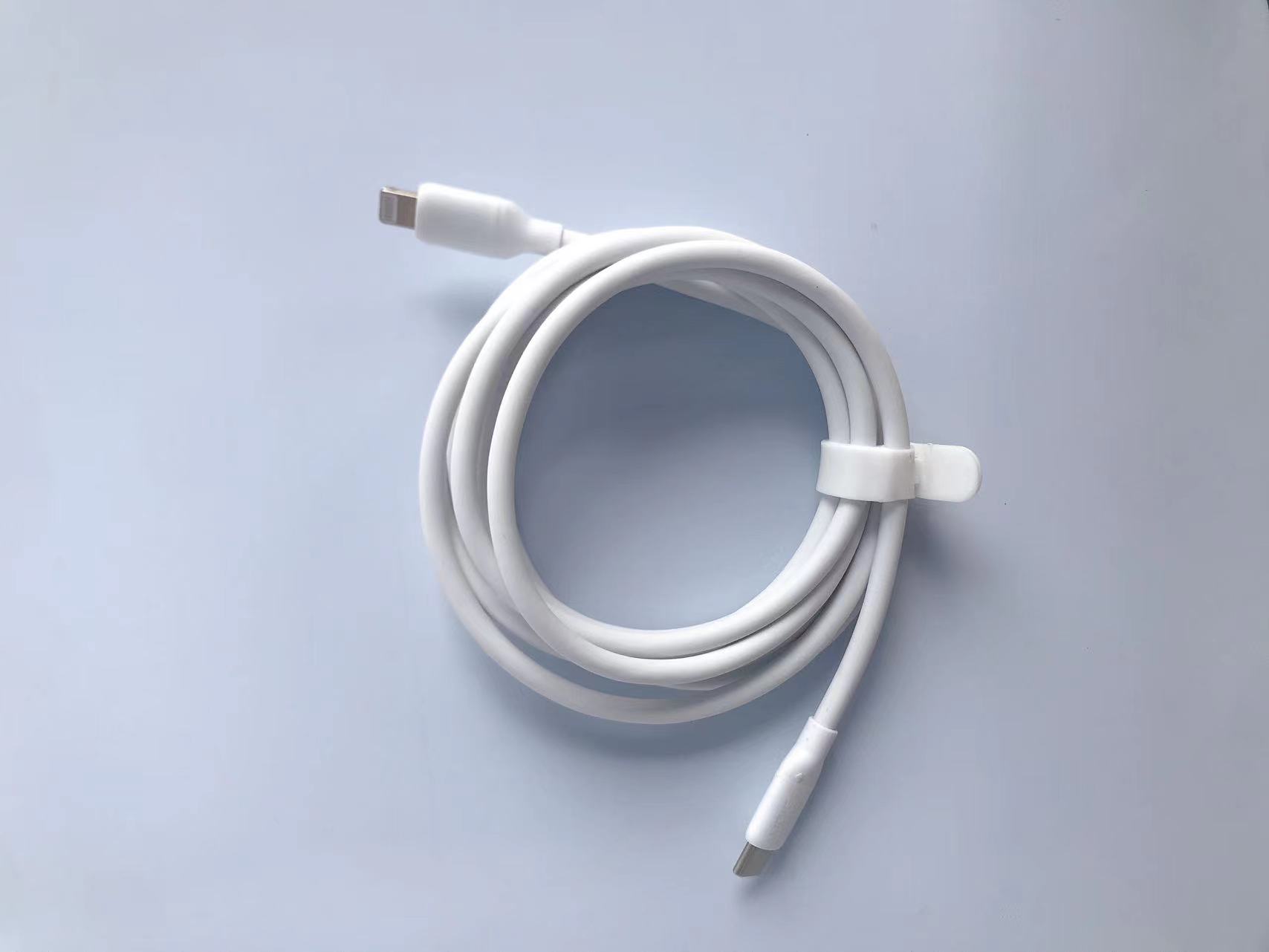 Skin friendly silicone fast charging cable